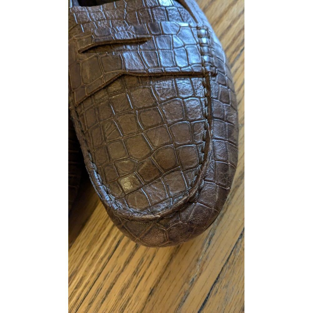 Born Size 11 M Brown Leather Malena Penny Loafer Flats - Picture 5 of 10